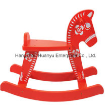 Factory Supply Wooden Rocking Horse-Red Flower Horse Rocker